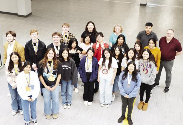 Members of the MPHS UIL academic team. COURTESY PHOTO