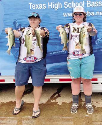 MPHS State fishing tournament qualifiers Clayton Miller (left) and Rolston Morton (right) COURTESY PHOTO